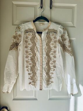 Sezane Honey Blouse 36 / 4 / S